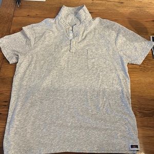 Men’s Faherty Large grey pocket shirt